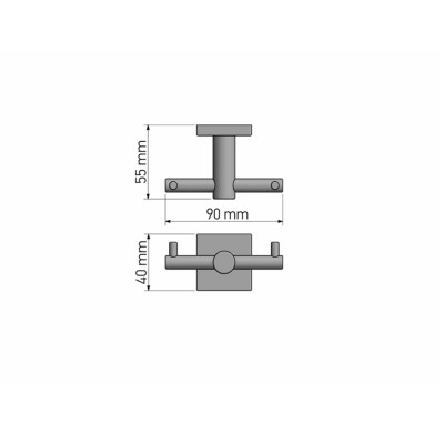 Άγκιστρο Διπλό Black Mat SANCO Tempo 14068-M116