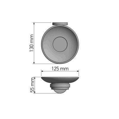 Επίτοιχη Σαπουνοθήκη Chrome SANCO Twist 14302-A03