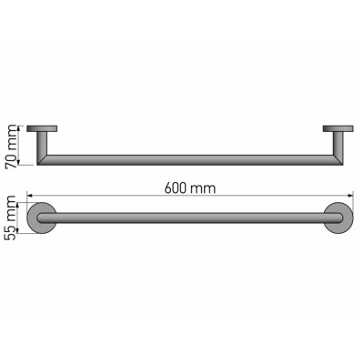 Πετσετοθήκη 60cm Chrome SANCO Corner 22704-A03