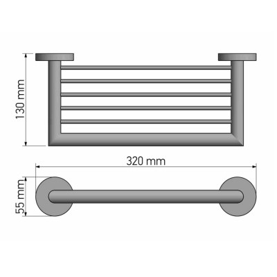 Επίτοιχη Σπογγοθήκη Black Mat SANCO Corner 22743-M116