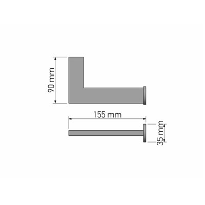 Χαρτοθήκη Chrome SANCO Minimal 24206-A03