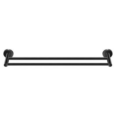 Πετσετοθήκη Διπλή 60cm Black Mat SANCO Ergon 25905-M116