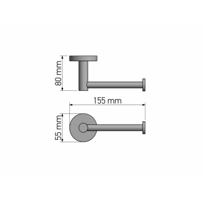 Χαρτοθήκη χωρίς Κάλυμμα Chrome SANCO Ergon 25906-A03