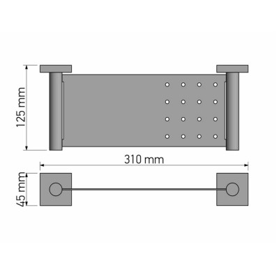 Επίτοιχη Σπογγοθήκη Black Mat SANCO Iconic 26773-M116