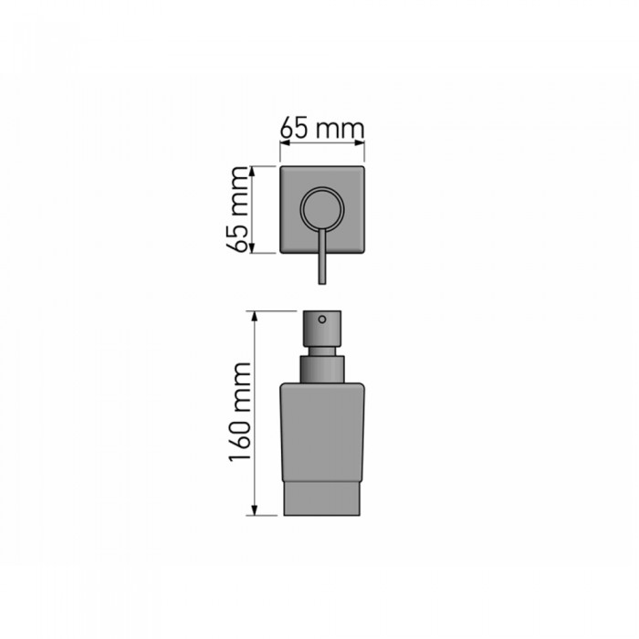 Ντισπένσερ Επικαθήμενο Chrome SANCO 90355-A03