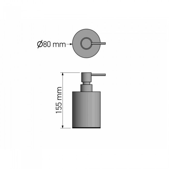 Ντισπένσερ Επικαθήμενο Chrome SANCO 90356-A03