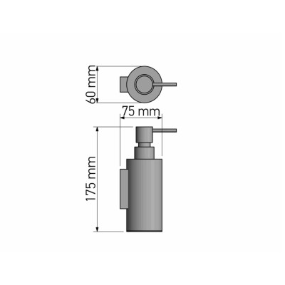 Ντισπένσερ Επιτοίχιο Chrome SANCO 91351-A03