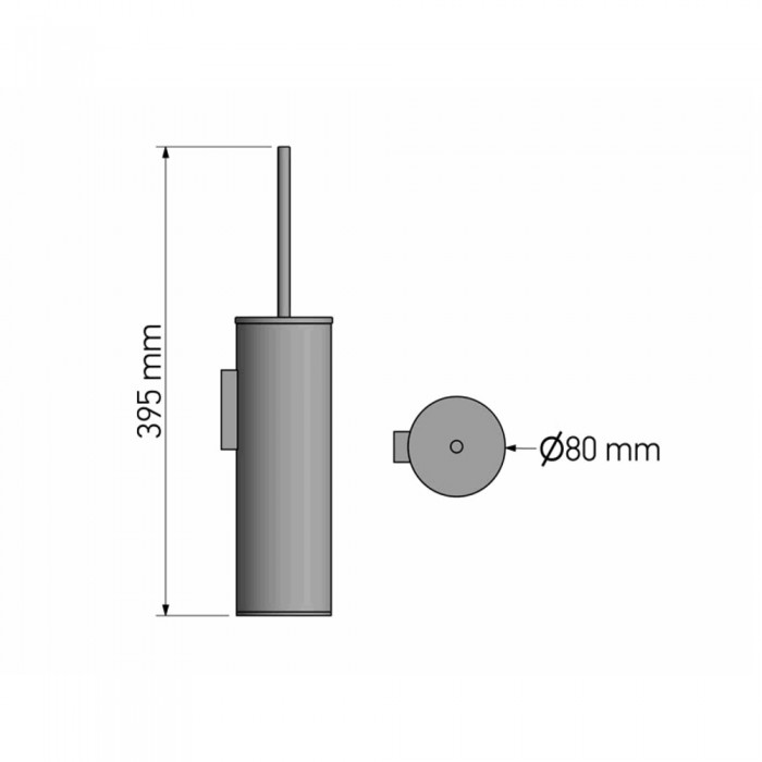 Επιτοίχιο Πιγκάλ Βαρέως Τύπου Anthracite Grained SANCO 91518-M118