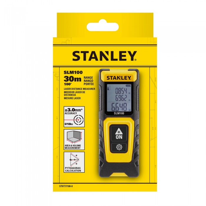 Μετρητής αποστάσεων Laser 30 μέτρων STANLEY STHT77100-0 SLM100