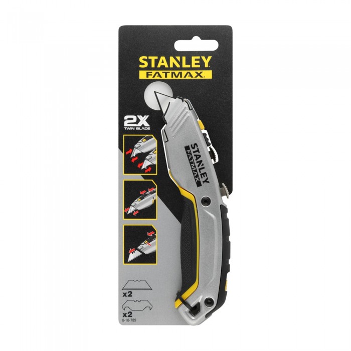 Κοπίδι Φαλτσέτα Ασφαλείας Stanley FatMax Διπλής Λάμας με Μεταλλικό Σώμα  0-10-789