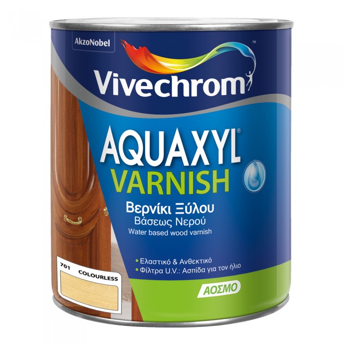 Βερνίκι Εμποτισμού Νερού Vivechrom Aquaxyl Varnish 701 COLOURLESS (ΑΧΡΩΜΟ) Σατινέ 750ml