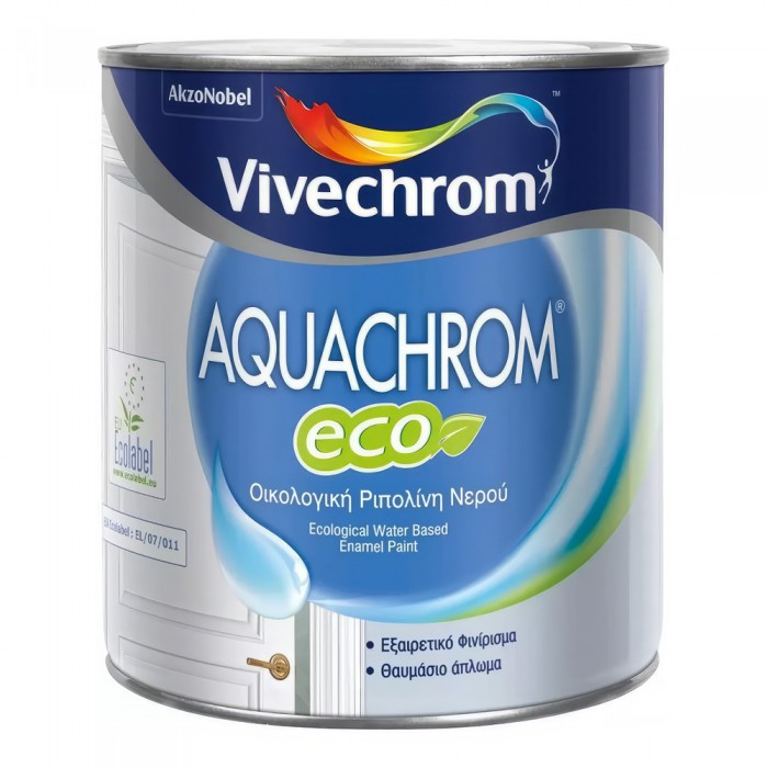 Ριπολίνη Νερού 750ml VIVECHROM Aquachrom Eco Λευκό Γυαλιστερό