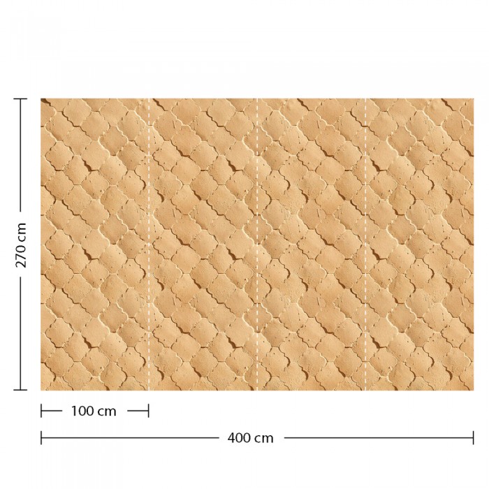 Φωτοταπετσαρία Τοίχου 400x270cm σε 4 ρολλά των 100cm Walls by Patel 4 «Handcrafted Charisma» Siena DD127873