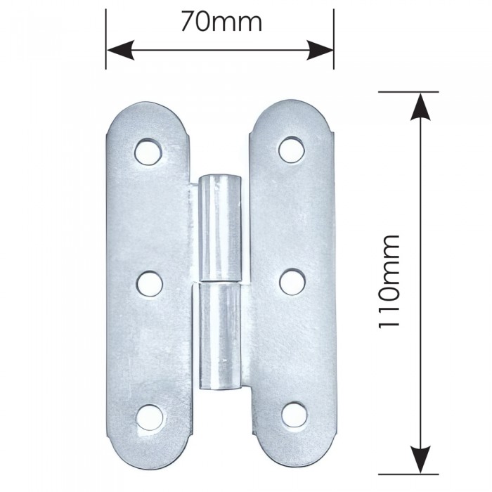 Μάσκουλο Φράχτη Μεσαίο 110mm x 70mm ZOGOMETAL Σειρά 1109 Γαλβανιζέ