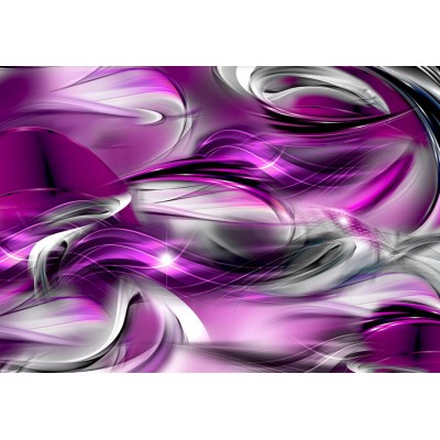 Φωτοταπετσαρία - Abstract rough sea - composition with illusion of purple waves