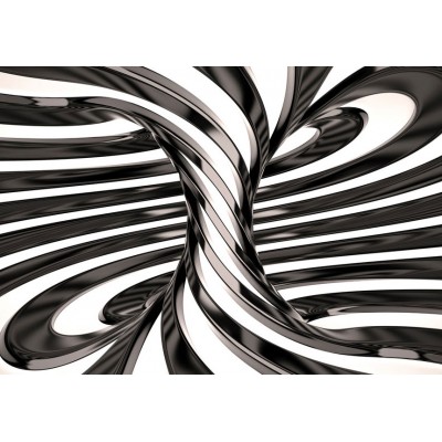 Φωτοταπετσαρία - Black and white swirl