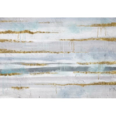 Φωτοταπετσαρία - Modernist background - abstract stripes pattern with gold patterns