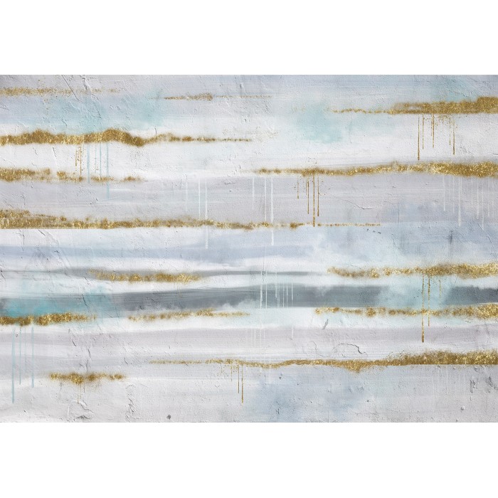 Φωτοταπετσαρία - Modernist background - abstract stripes pattern with gold patterns