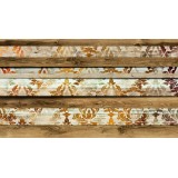 Φωτοταπετσαρία - Wooden elegance - background with wood motif and white and gold ornaments