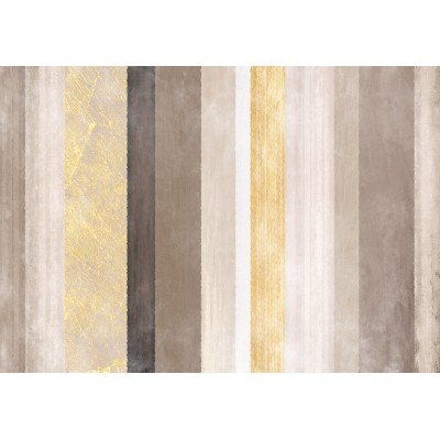 Φωτοταπετσαρία - Striped pattern - abstract background in various stripes with gold pattern