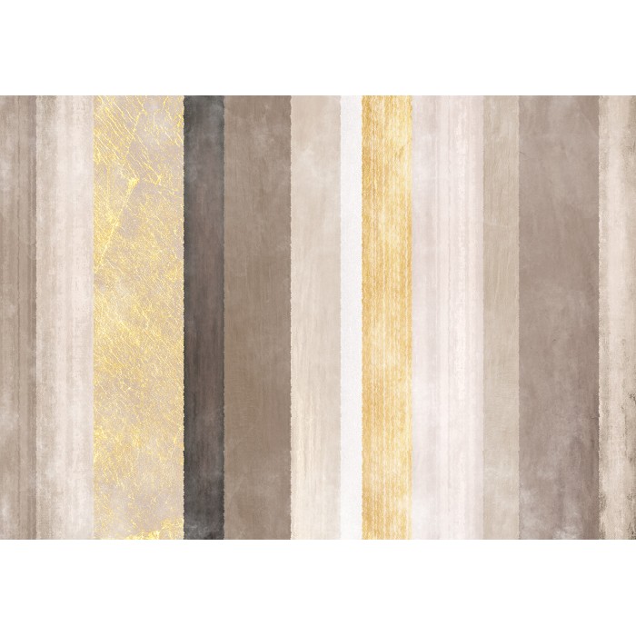 Φωτοταπετσαρία - Striped pattern - abstract background in various stripes with gold pattern