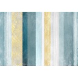 Φωτοταπετσαρία - Striped pattern - abstract background in stripes in blue tones with gold pattern