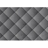 Φωτοταπετσαρία - Grey symmetry - geometric pattern in concrete pattern with black joints