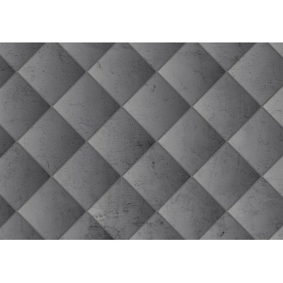 Φωτοταπετσαρία - Grey symmetry - geometric pattern in concrete pattern with light joints