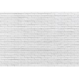 Φωτοταπετσαρία - Snow Brick - Pattern Imitating a Brick Wall in White