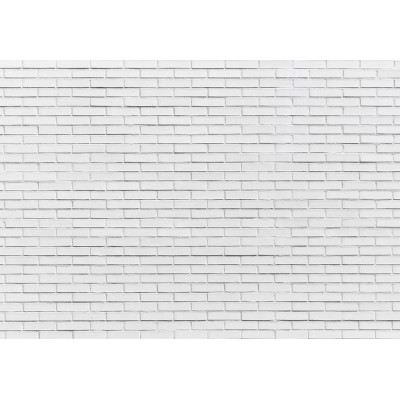 Φωτοταπετσαρία - Snow Brick - Pattern Imitating a Brick Wall in White