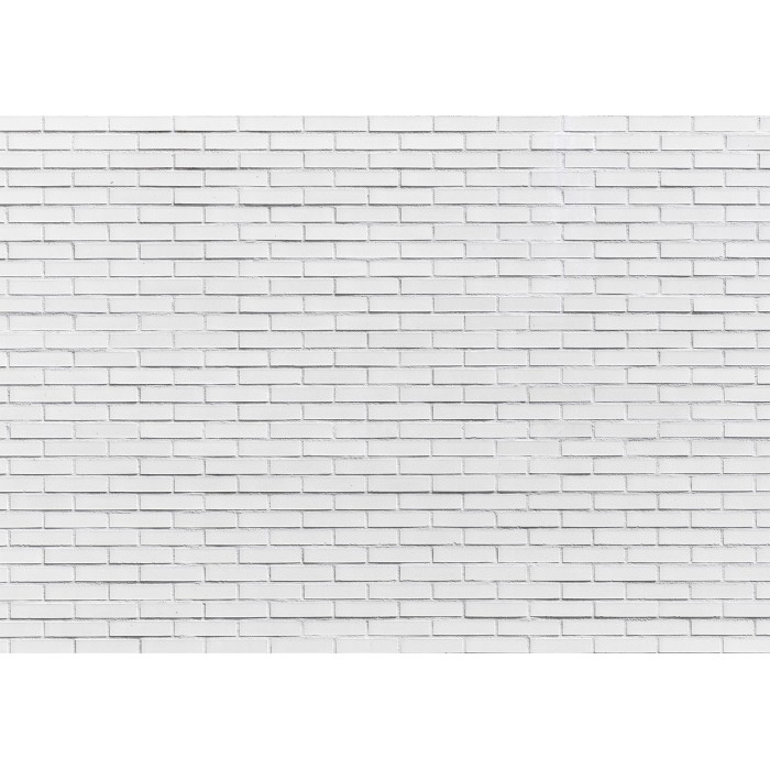 Φωτοταπετσαρία - Snow Brick - Pattern Imitating a Brick Wall in White