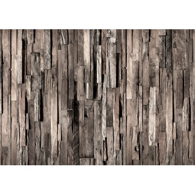 Φωτοταπετσαρία - Wooden Curtain (Dark Brown)