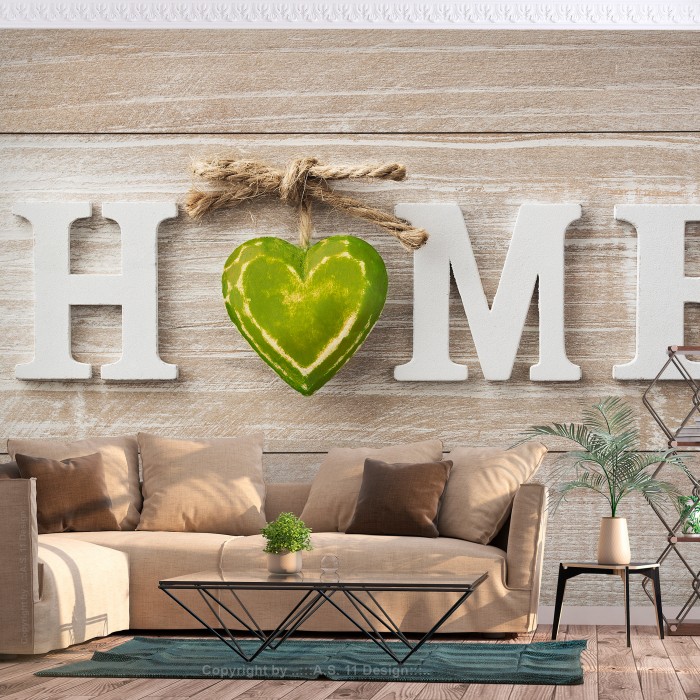 Φωτοταπετσαρία - Home Heart (Green)