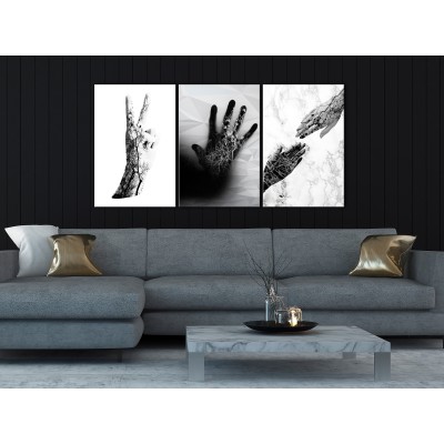 Πίνακας ζε καμβά - Female Hands (3 Parts)