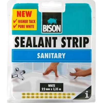 Ταινία Σφραγιστική Αρμών Λευκή Bison Sealantstrip 22mm x 3.35m