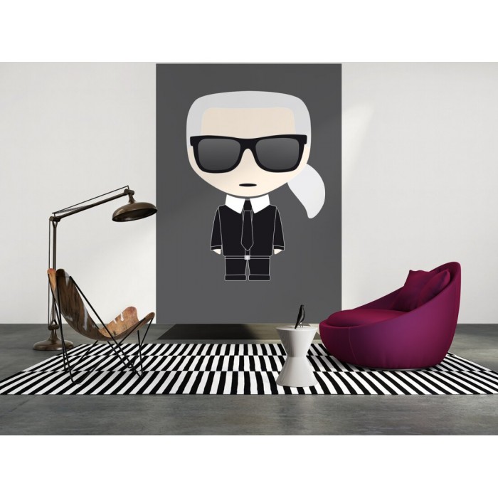 Φωτοταπετσαρία Τοίχου  «A.S. Création»  «Karl Lagerfeld»  «Icon Karl Blac» DD120249  (200cm x 280 cm )