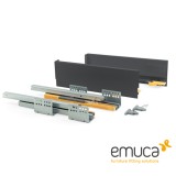 Μεταλλικό συρτάρι Emuca 10.5cm Concept 3100535 No50 Ανθρακί