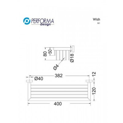 Σπογγοθήκη Επιτοίχια Μεταλλική Antique Brass Performa Design Wish 821-221