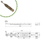 Σύρτης Διακοσμιτικός Amig  411 - 250mm ΑΝΤΙΚΕ