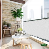 Διαχωριστικό Δίχτυ Μπαλκονιού 160gr/m² Λευκό 0,75x6m GRASHER Με Κρίκους 103827