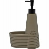 Dispenser με Θήκη για Σφουγγάρι TAUPE SOAP AND MORE 14,7x8x22εκ.ANKOR 841752