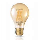 Λάμπα LED Διακοσμητική 8w για Ντουί E27 και Σχήμα A60 Θερμό Λευκό 720lm 2200K Ø64x141mm Dimmable FosMe 44-050409