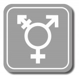 Σήμανση Αυτοκόλλητη Τετράγωνη ''Non-Binary 10'' 11x11 εκ., Γκρί απο Πλαστικό Darvin 1,5mm Νο101322