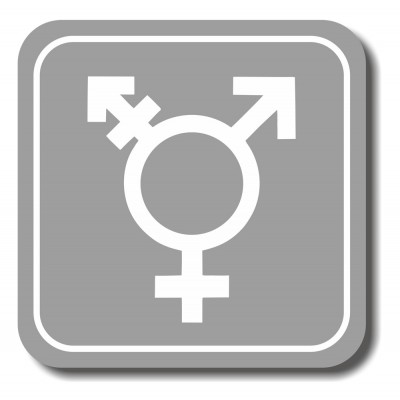 Σήμανση Αυτοκόλλητη Τετράγωνη ''Non-Binary 10'' 11x11 εκ., Γκρί απο Πλαστικό Darvin 1,5mm Νο101322