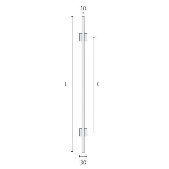 Λαβή εξώπορτας σειρά 3130 Inox Mat (Σε 5 διαστάσεις)