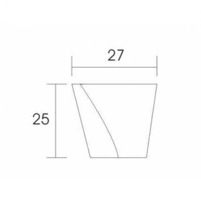 Πόμολα επίπλων Convex 751 σε Όρο Ματ