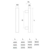 Λαβή εξώπορτας (1 Τεμάχιο) Convex σειρά 1031 από αλουμίνιο σε χρώμα Φυσικής Ανοδίωσης