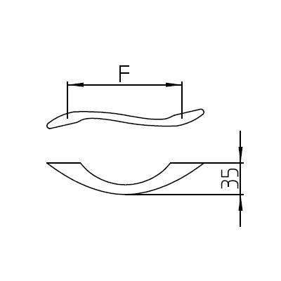 Λαβές επίπλων MANDELLI σειρά 2228 Μήκος 128mm