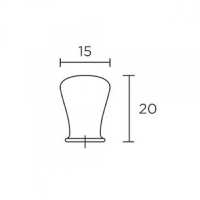 Πόμολα επίπλων Convex 227 σε Χρυσό