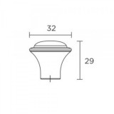 Πόμολα επίπλων Convex 493 σε Ματ Αντικέ S73-A06